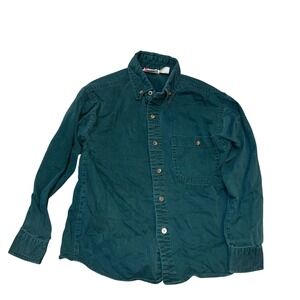 Vintage Cadet Boys Club Big Boys Size 8 Green Long Sleeve Button Down Shirt
